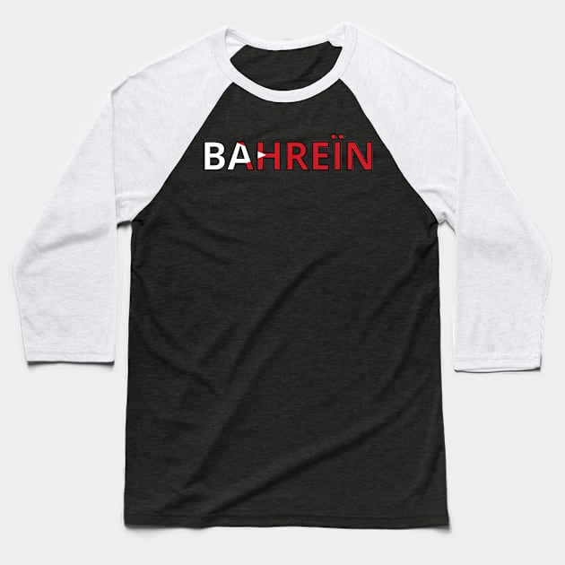 Drapeau Bahreïn Baseball T-Shirt by Pixelforma